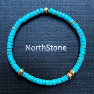 pulsera-northstone-indian-turquoise-oro