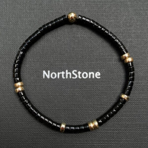 pulsera-northstone-indian-black-oro