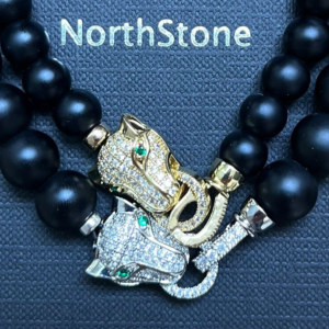 pulseras northstone panther oro y plata